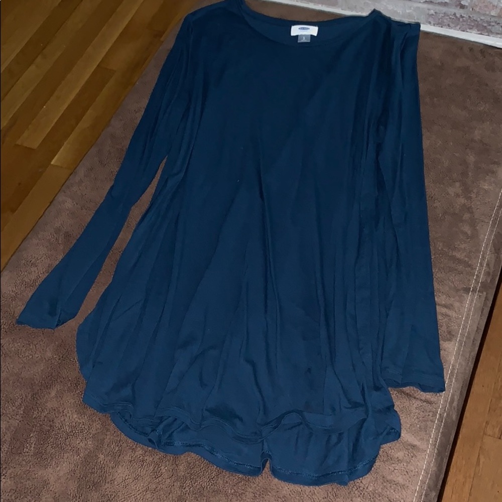 Dark teal long sleeve old navy tunic Sz L